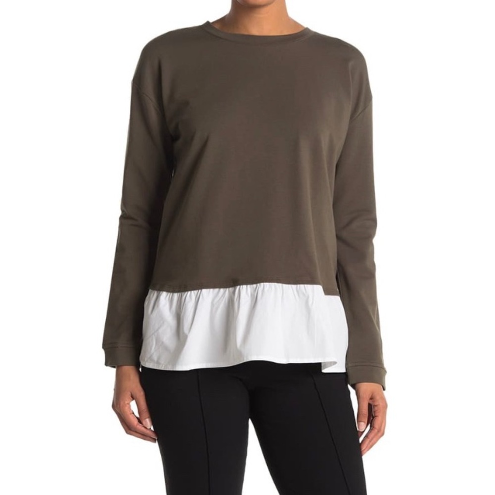 Vince Camuto | Peplum Top Women’s XS in Olive